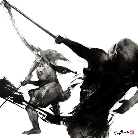 Chinese ink painting by tai oi yee. Chinese Ink Illustrations by Rola Chang | showme design