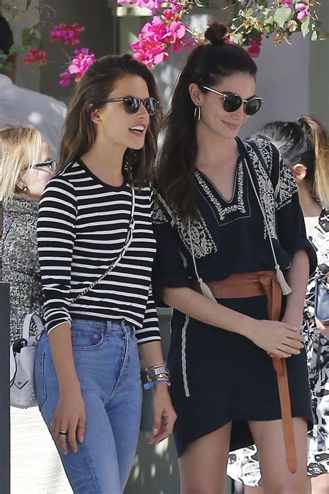 Alessandra Ambrosio And Lily Aldridge Out In Santa Monica 02272016