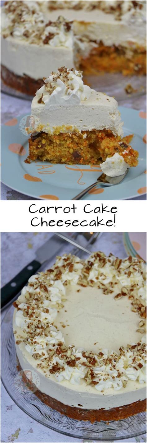 Carrot Cake Cheesecake A Layer Of Delicious Carrot Cake Topped With