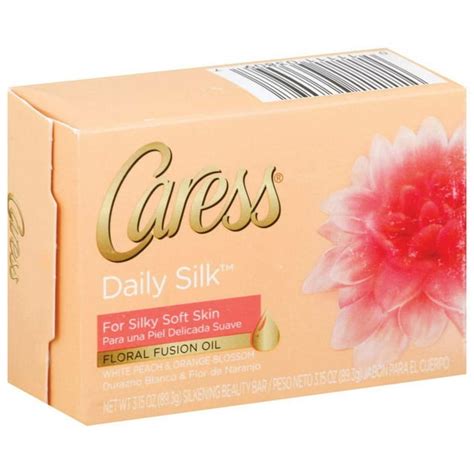 Caress Bar Soap For Silky Soft Skin Daily Silk With Floral Fusion Oil