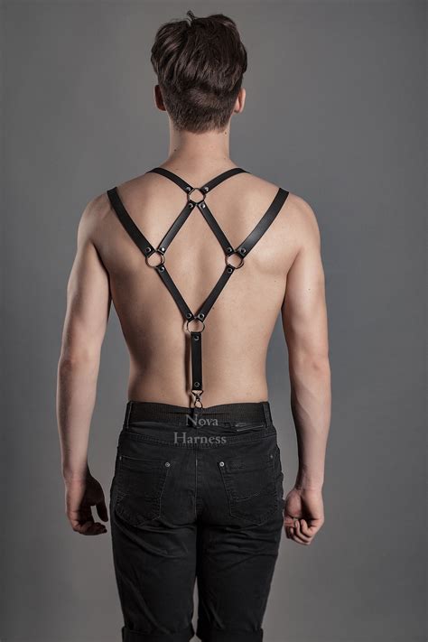 harness for men shoulder harness top male harness chest etsy