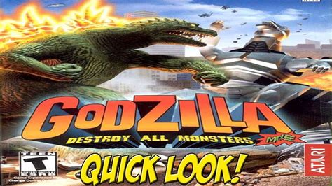 Godzilla Destroy All Monsters Melee Xbox Quick Look Yovideogames