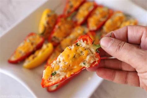 Sausage Stuffed Mini Peppers Amiras Pantry