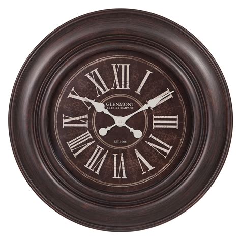 Patton Wall Decor Oil Rubbed Bronze Wide Framed Roman Numeral Wall
