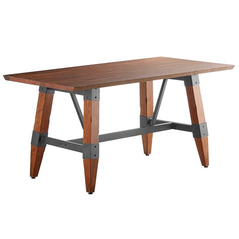 Lancaster Table And Seating 30 X 60 Solid Wood Live Edge Dining Height
