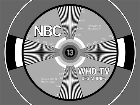 Nbc 13 Des Moines Old Tv Test Patternother Pinterest