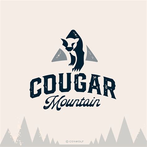 For Sale Cougar Mountain Lion Logo Logo Cowboy