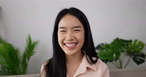asian woman laughing stock footage videohive