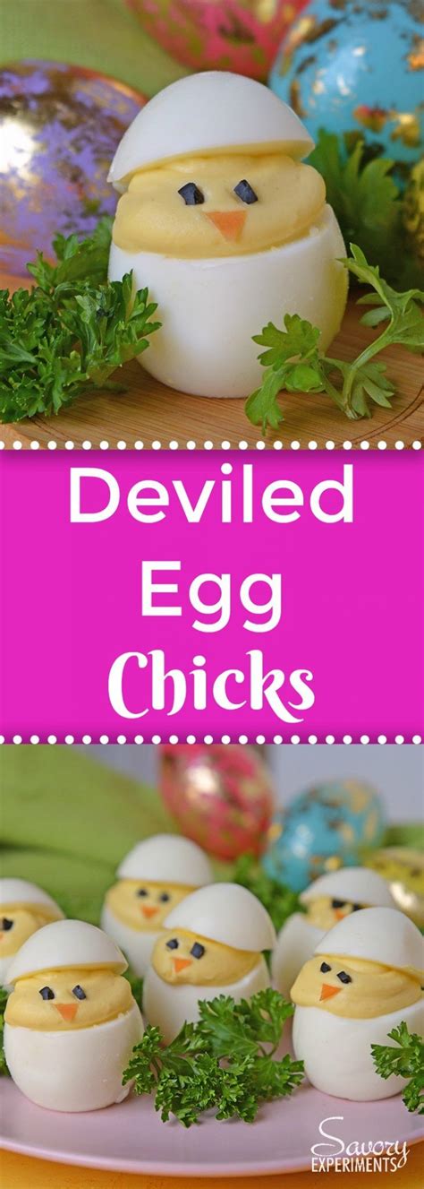 Deviled Egg Chicks Take A Classic Deviled Egg Recipe And Make Them Into