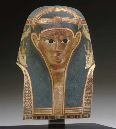 An Egyptian Gilt Cartonnage Mummy Mask Late Ptolemaic Period To Early Roman Period Circa 1st