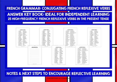 French Reflexive Verbs Present Tense Conjugation Practice Teaching
