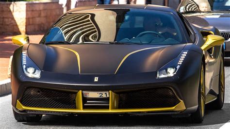 The ferrari 488 pista spider joined the 488 lineup at the 2018 pebble beach concours d'elegance as a replacement for the 458 speciale aperta. FERRARI 488 GTB "GOLDEN TIGER" - Driving and sound 2016 HQ - YouTube