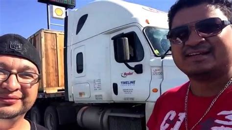 Mexican truck drivers by Peter Zuniga Con el buen amigo el Gallero en
