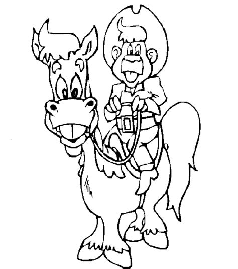 Cowboy Coloring Pages (3)  Coloring Kids