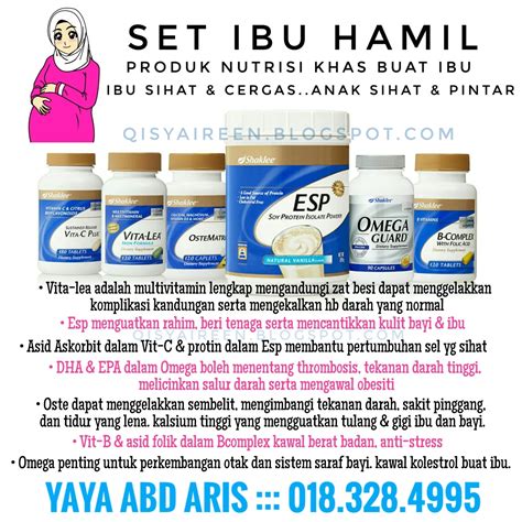 Ia juga membantu penyerapan iron di dalam badan kita. Vitamin Lengkap buat ibu hamil.: Set Hamil Shaklee - Heal ...
