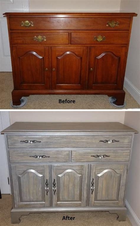 It is unbearable when they are opened, but still discernible when they are closed if you smell them. Gray - Before/After maple buffet cabinet or dresser ...