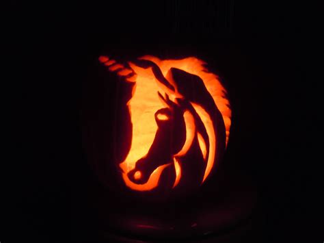 Female yellow orange light blue light blue n/a 2012 friendship is magic: Pumpkin Carving of a unicorn my daughter did 2 years ago ...