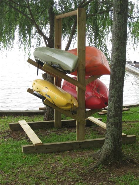 Building an inexpensive kayak rack. Pins Daddy Kayak Rack Plans Dopepicz How To Build A Wooden ...