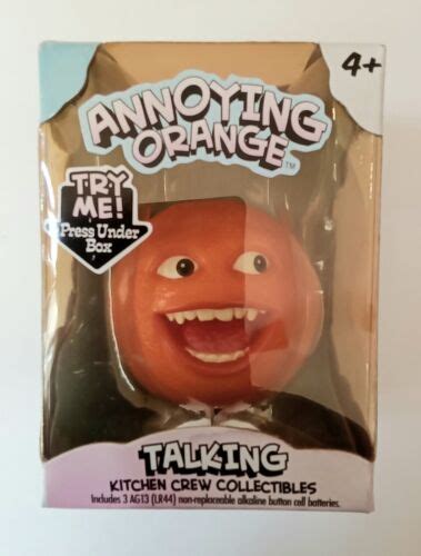 Annoying Orange Kitchen Crew Talking Toy Fruit Figure W Box Works