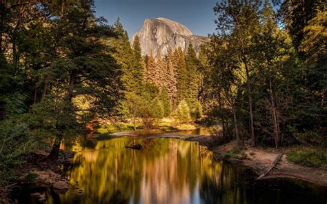 Descargar Fondos De Pantalla Yosemite Montañas Río Puesta Del Sol