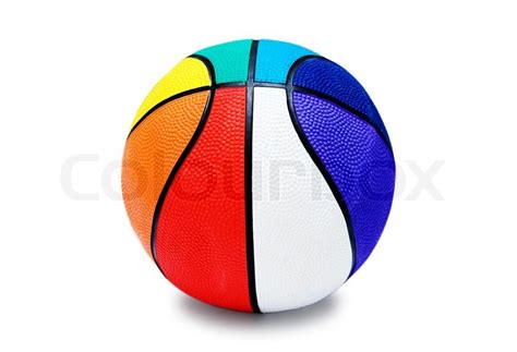 Childrens Multi Colored Basketball Stock Image Colourbox