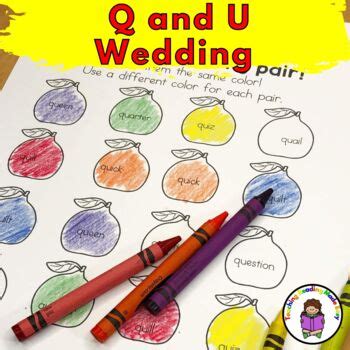 Q and U Wedding Activities | Invitation, Vows, Letter Q activities and