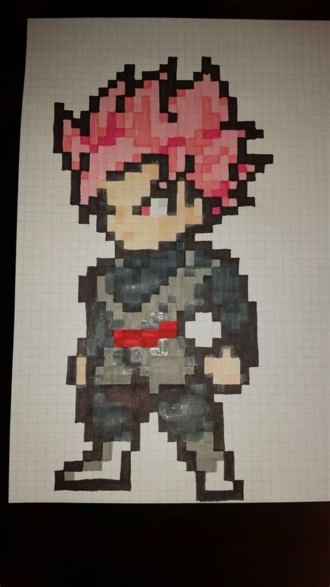 Black Goku Pixel Art Dibujos En Cuadricula Dibujos Pixelados Dragón