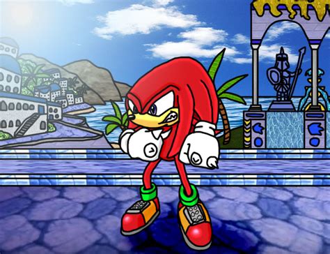 Sonic Drawing Knuckles Sonic Rivals 2 Pose 1 By Acetimerad On Deviantart