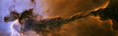 Outer Space Nebulae Horsehead Nebula Wallpaper 3840x1200