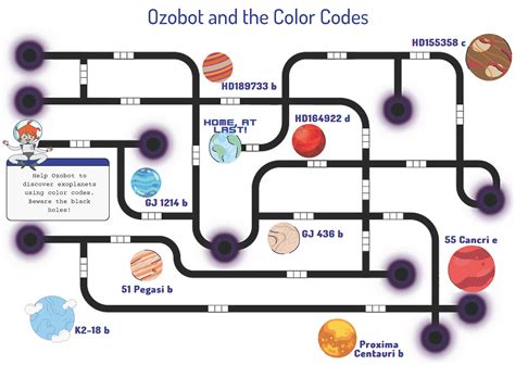 Ozobot In The Maze Of Exoplanets Play