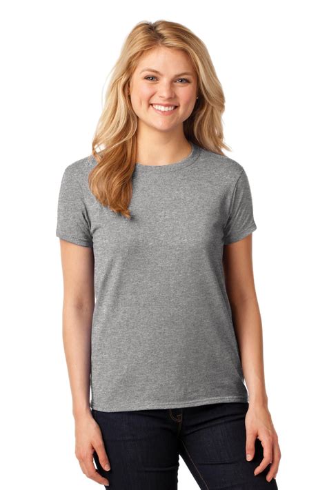 Gildan Gildan Womens 100 Percent Cotton Short Sleeve T Shirt 5000l