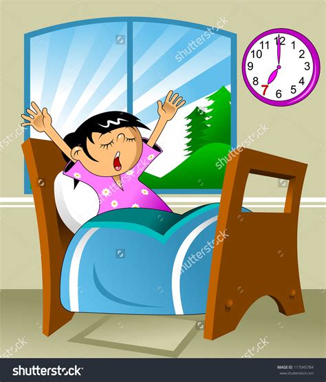 11 Girl Waking Up Clipart Preview Morning Girl Wake HDClipartAll