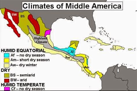 Climate Map Of Latin America