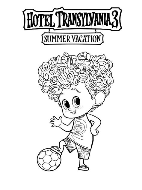 Kids-n-fun.de | 13 Ausmalbilder von Hotel Transylvania 3 Summer vacation