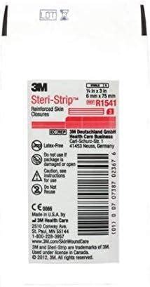 3M R1541 1 4 X 3 Steri Strip Reinforced Skin Closure 50 Per Box