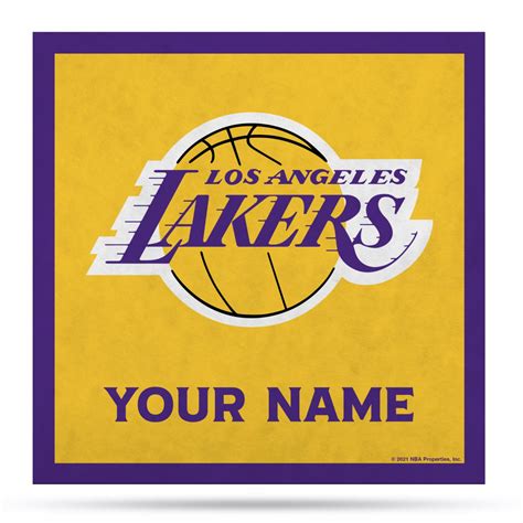 Officially Licensed Nba Los Angeles Lakers Personalized 23 Banner