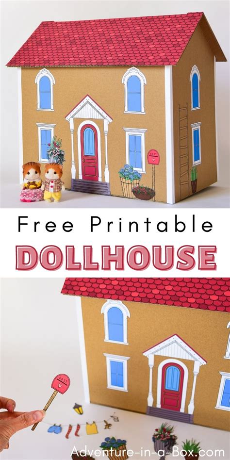 Free Printable Paper Dollhouse Templates Printable Templates Free