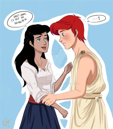 Ariel And Prince Eric Genderbend By Ureshi San On Deviantart