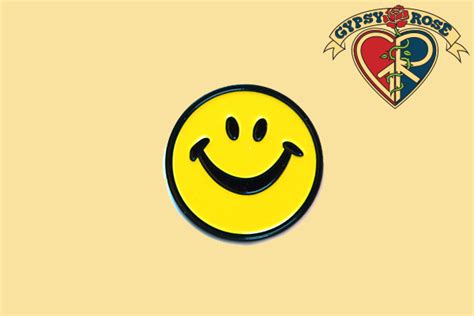 Smiley Face Pin Gypsy Rose