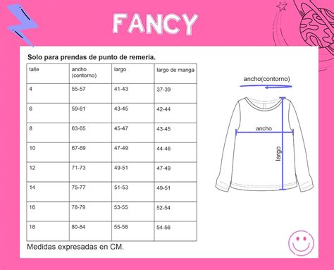 Tabla De Talles Fancy Ropa Para Nenas