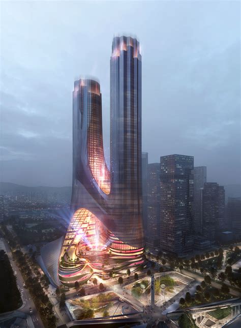 ザハ・ハディド・アーキテクツがコンペで勝利した、中国・深センの高層タワー Tower C At Shenzhen Bay Super
