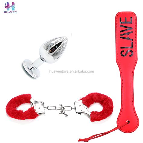 3pcs Oem Accessories Sex Toys Furry Metal Handcuffs Leather Paddles Sex Products Buy Bondage