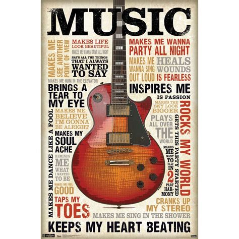 Music Inspires Me Poster By Trends International Thatsweett