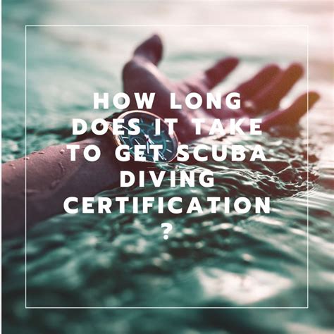 Citizenship from the time you apply. How Long Does It Take To Get Scuba Certified ? | Best ...