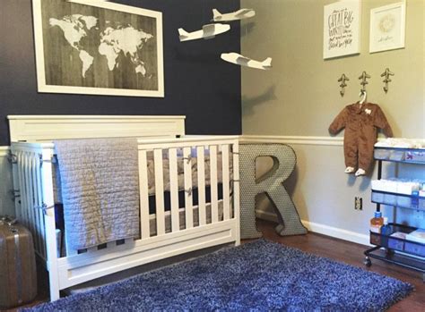 Skys The Limit For This Adorable Airplane Nursery Fashionavemom