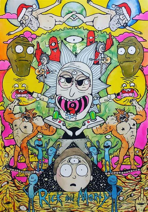 Trippy Rick And Morty Wallpaper Iphone