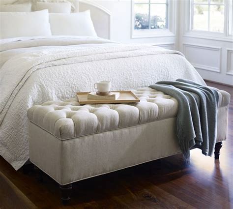 Hyndell queen upholstered storage bed. Lorraine Tufted Upholstered Queen Storage Bench | Storage ...
