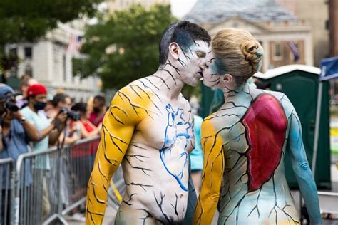 Models Shed Clothes For Annual Bodypainting Day In New York City World News AsiaOne