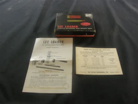 VINTAGE LEE LOADER Rifle Reloading Kit Winchester Win NOS NEW IN BOX PicClick