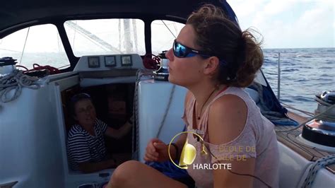 Transatlantique femmes voilier Océan réparation de la grand voile YouTube